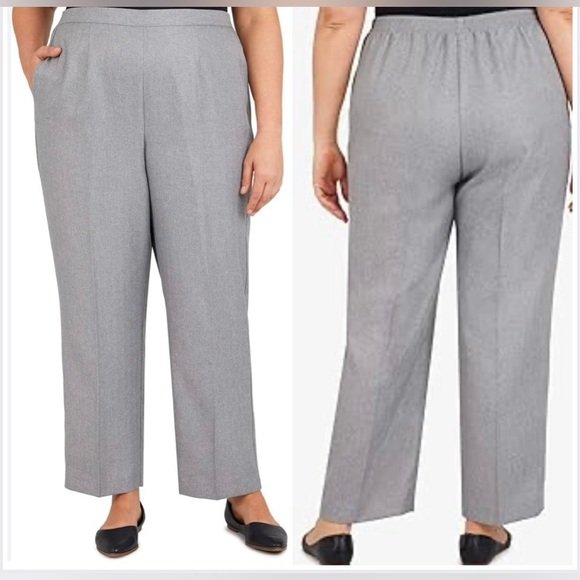 Alfred Dunner Lady Like, Classic Fit, Comfort Waist Proportioned Short, Gray 24W - Picture 1 of 10